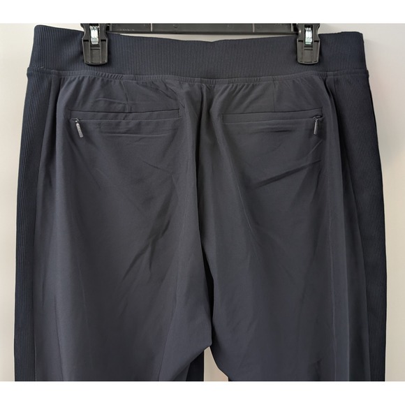 Athleta Brooklyn Jogger size 10 Womens Pants 198671 Pull On Blue Active Ribbed - Picture 6 of 10